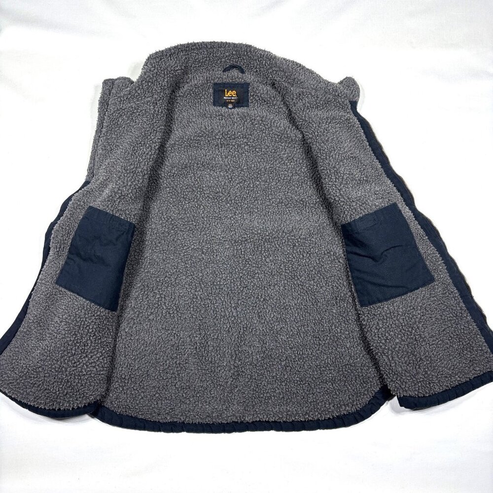 Lee Premium Select Black Canvas Sherpa-Lined Vest… - image 5